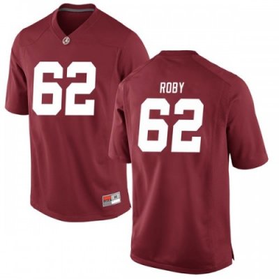 Men's Alabama Crimson Tide #62 Jackson Roby Crimson Game NCAA College Football Jersey 2403CTEZ5